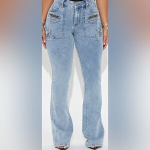 Get Through It Stretch Bootcut Jeans - Light Wash FASHION NOVA